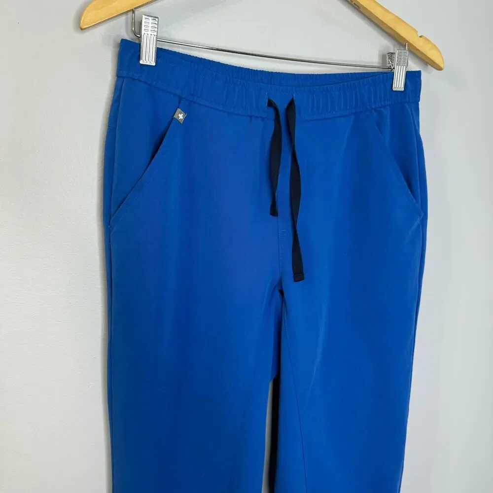 Figs Tansen Jogger Scrub Pants Men’s Blue Drawstring Medical Nurse Small
